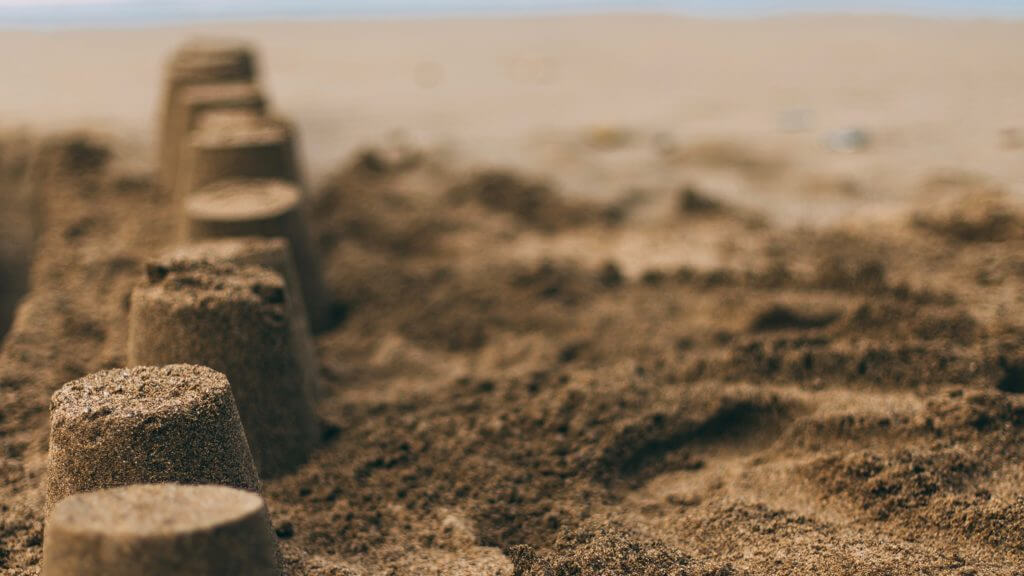building sand castles